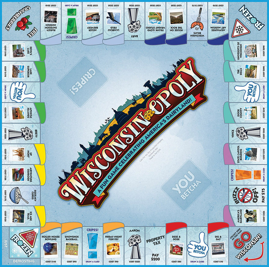 WisconsinOpoly Board Game — USA Cobble Hill Puzzles