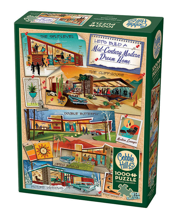 Mid-Century Modern Dream Home | 1000 Piece - Cobble Hill Puzzles