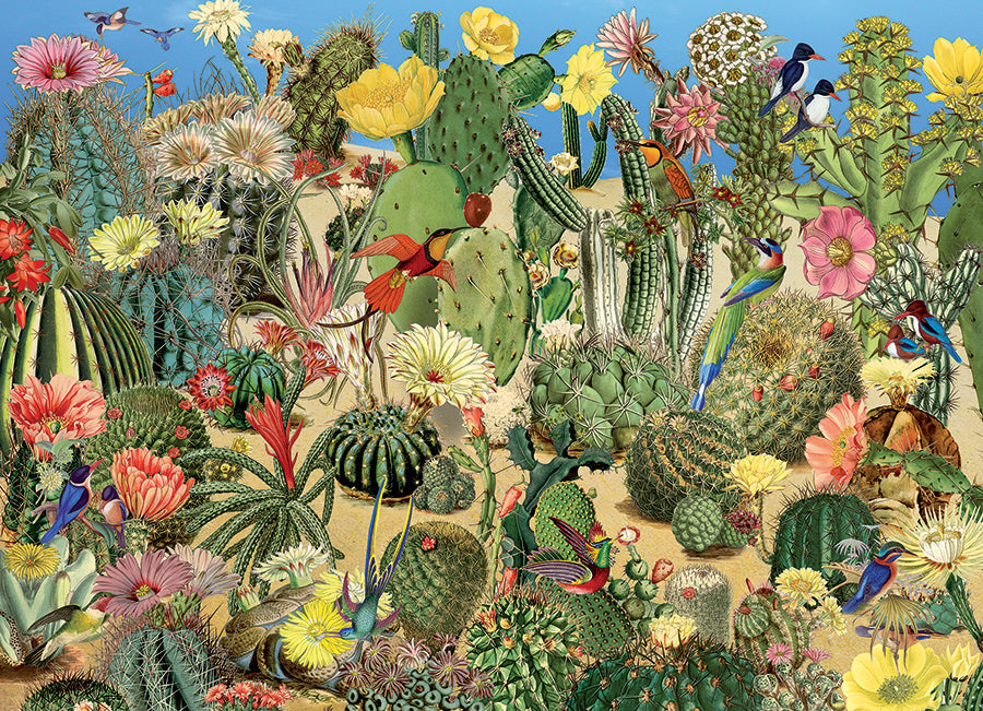Jardín de cactus | 1000 piezas