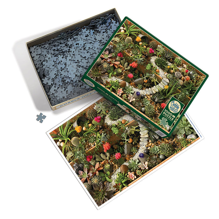 succulents 1000 piece puzzle Cobble Hill Succulent Garden 1000-Piece Puzzle