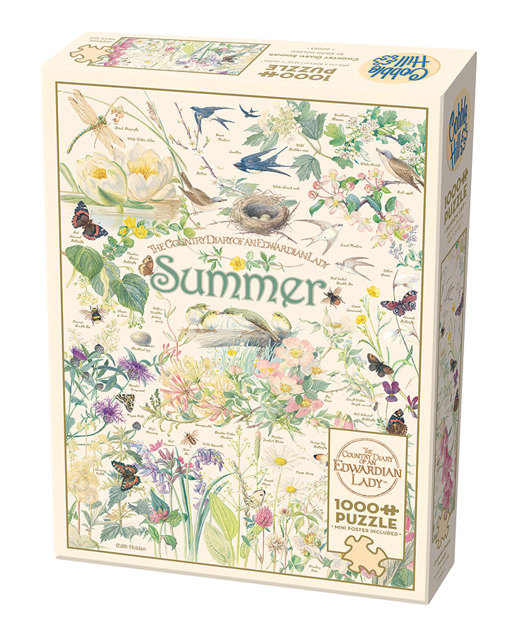 Country Diary: Summer | 1000 Piece - Cobble Hill Puzzles — USA Cobble ...