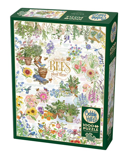 plant these seeds to save the bees Cobble Hill Puzzle - 1000 Piece