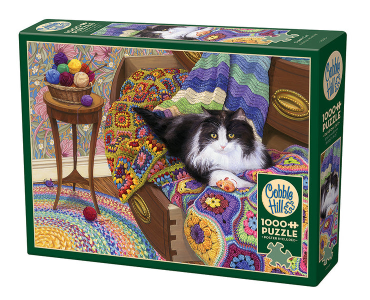 ペ*コ様 【5/23まで】Bibiy PRIM CAT KINT GRAY Comfy Cat | 1000 Piece - Cobble Hill Puzzles — USA Cobble Hill Puzzles