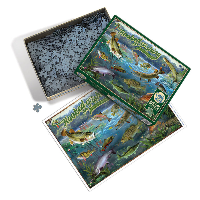 Cobble Hill: Hooked on Fishing: 1000 Piece Puzzle Cobble Hill: Hooked on Fishing: 1000 Piece Puzzle