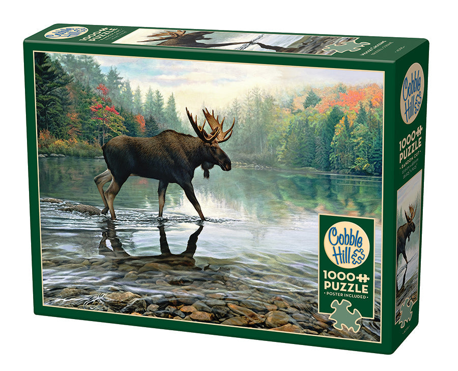 Moose Crossing 1000 piece jigsaw 40195 Cobble Hill Puzzles Official site — USA Cobble Hill