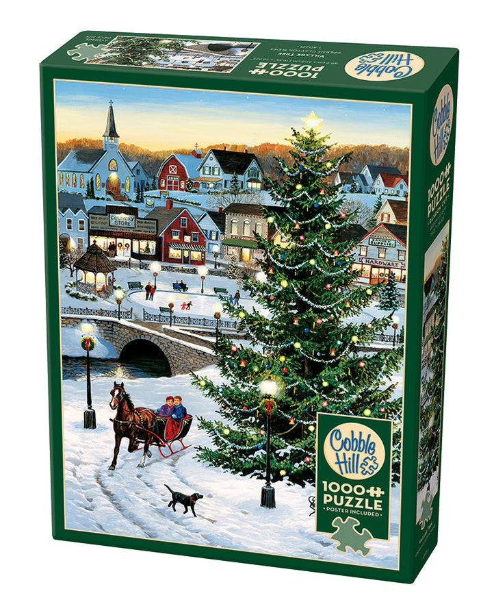 Cobble Hill – Puzzle 1000 Pezzi 'Four Star Mill' | Stampato Su Carta Di Lino, Riciclato, Fatto In USA | Dimensioni Finali 67,6x49 Cm