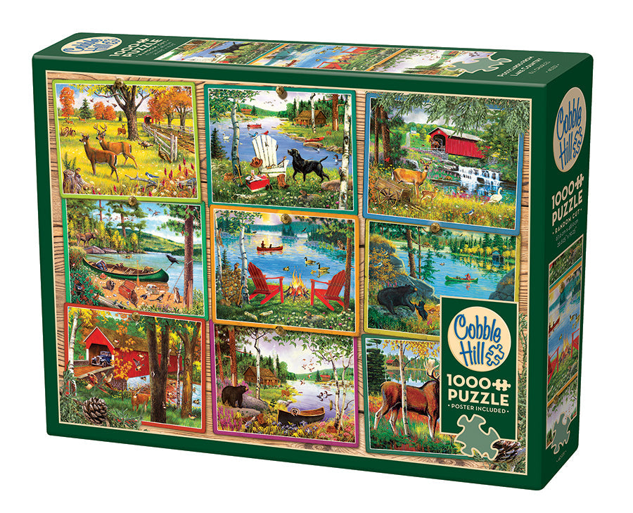 Postcards from Lake Country | 1000 Piece - Cobble Hill Puzzles