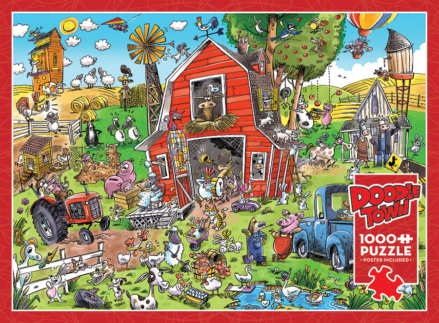 DoodleTown: Farmyard Folly | 1000 Piece
