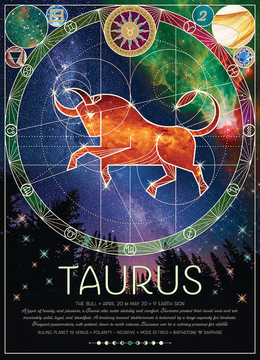 Taurus Sign Riddle Taurus | 500 Piece - Cobble Hill Puzzles — USA Cobble Hill Puzzles