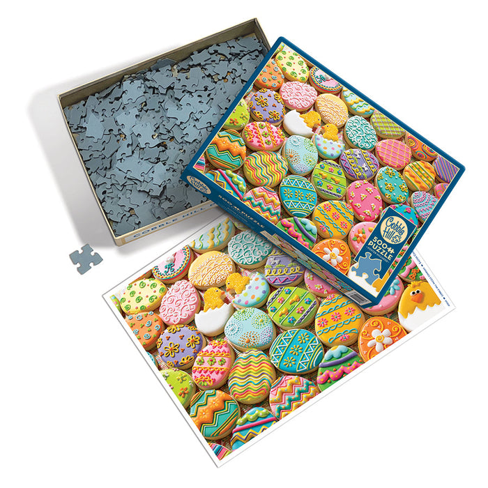 Cobble Hill Easter Eggs Jigsaw Puzzle - 1000 Piece Family Puzzle With Colorful Spring Art