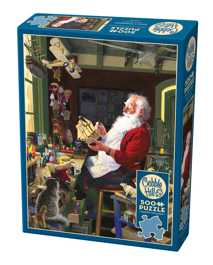 Santa's Workbench | 500 Piece - Cobble Hill Puzzles — USA Cobble