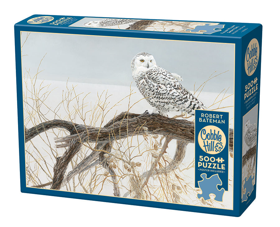 Fallen Willow - Snowy Owl | 500 Piece - Cobble Hill Puzzles — USA