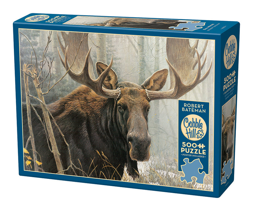500 Point Moose Bull Moose | 500 Piece - Cobble Hill Puzzles — USA Cobble Hill Puzzles