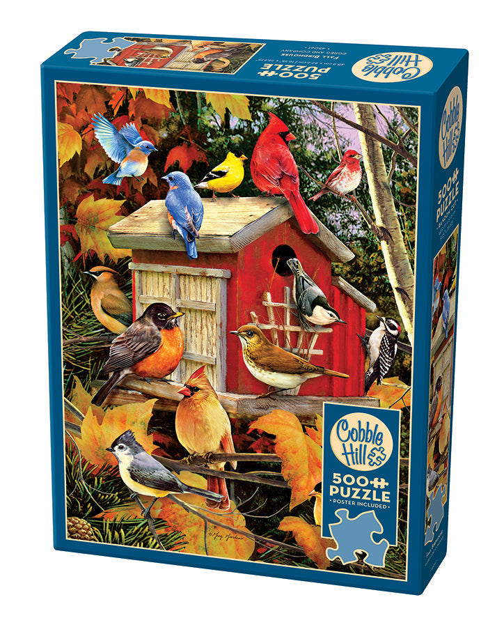 Fall Birdhouse | 500 Piece - Cobble Hill Puzzles — USA Cobble Hill
