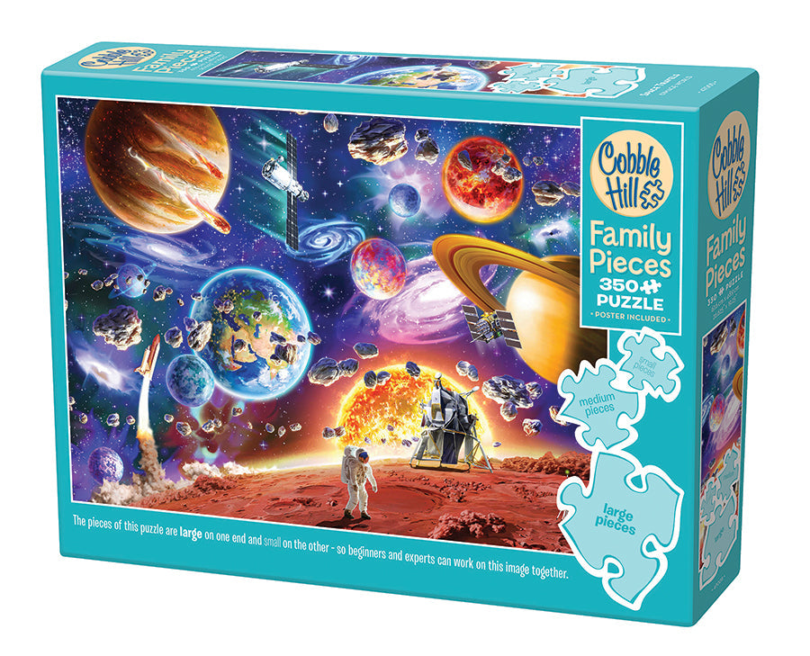 Space Travels | Family Pieces 350 - Cobble Hill Puzzles — USA