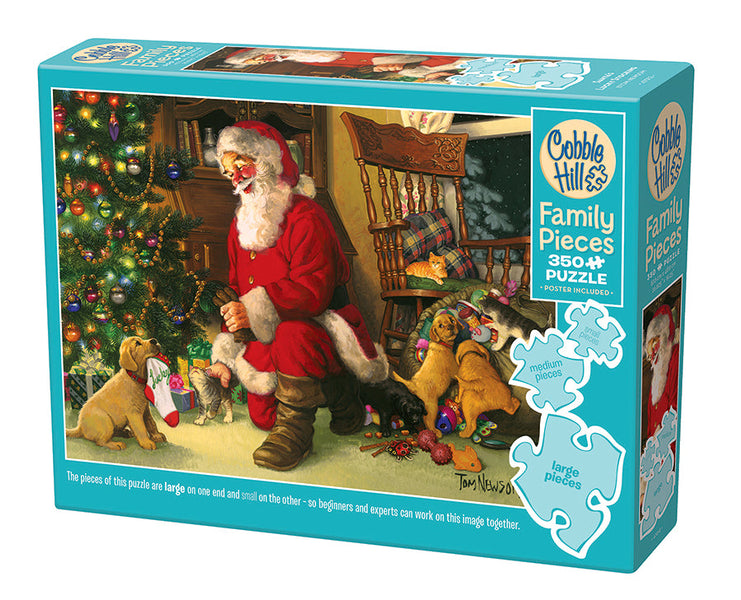 Santa's Lucky Stocking | Family Pieces 350 - Cobble Hill Puzzles