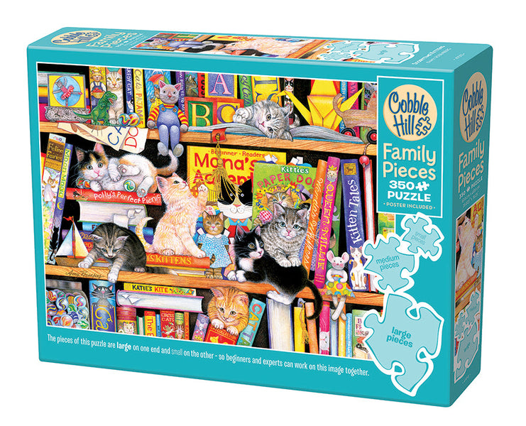 Storytime Kittens | Family Pieces 350 - Cobble Hill Puzzles — USA