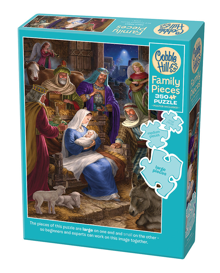 Holy Night | Family Pieces 350 - Cobble Hill Puzzles — USA Cobble