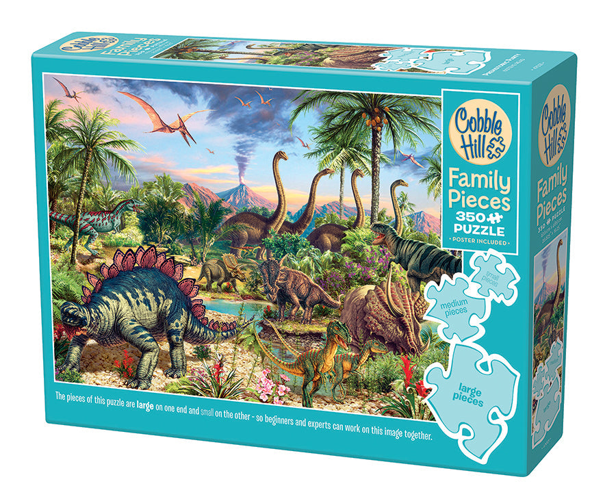 Worldwide Parents ステージ4,5 セット Prehistoric Party | Family Pieces 350 - Cobble Hill Puzzles — USA