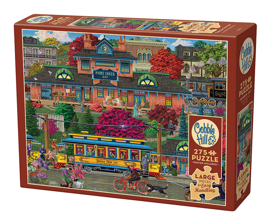Cobble Hill Puzzle 275 Teile „Cupcake Cafe“ – Mit Leinen-Finish, Inkl. Poster