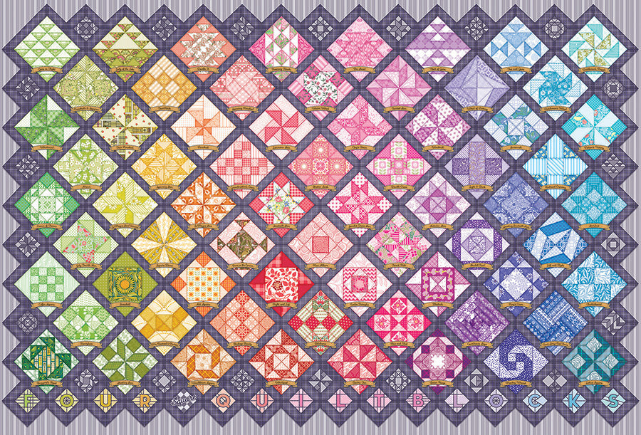 Four Square Quilt Blocks | 2000 Piece