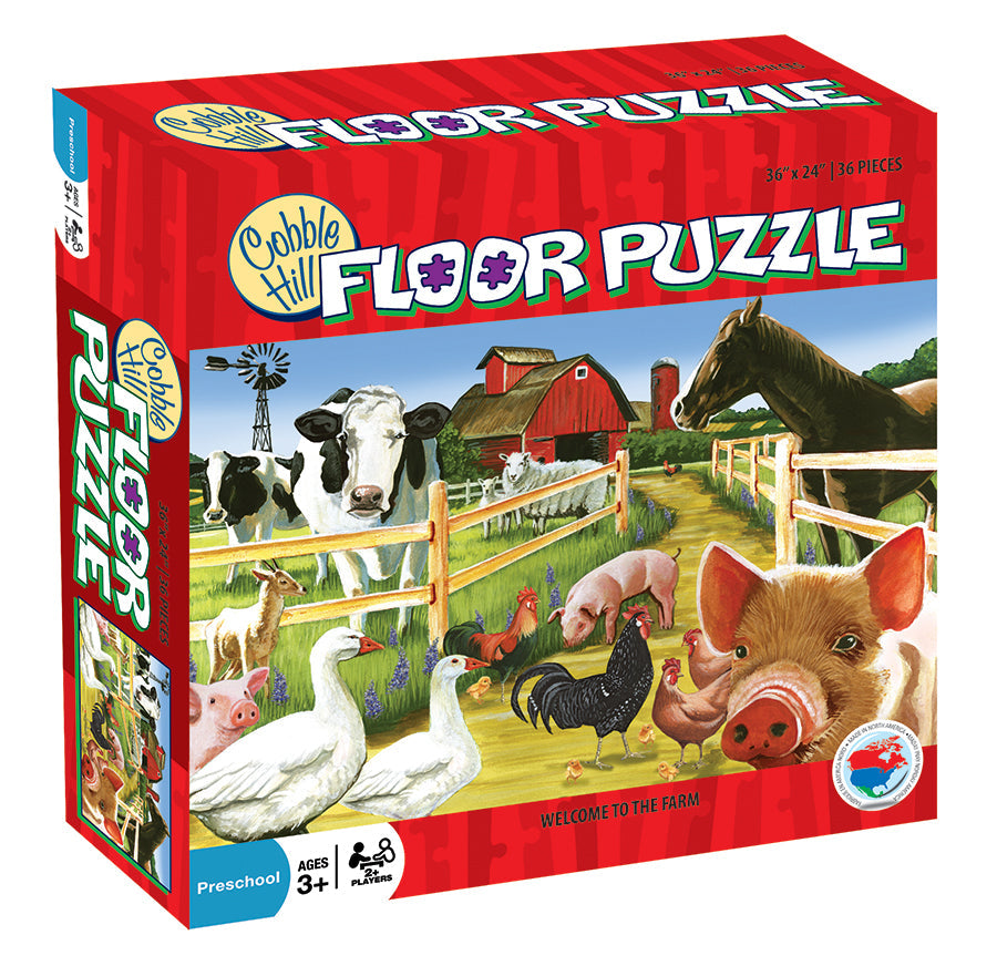 Welcome to the Farm | Floor 36pc - Cobble Hill Puzzles — USA